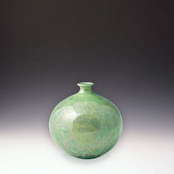 Spout Vase Patina Green